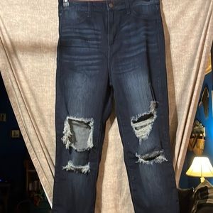 EUC distressed Fashion Nova jeans size 11 not juniors